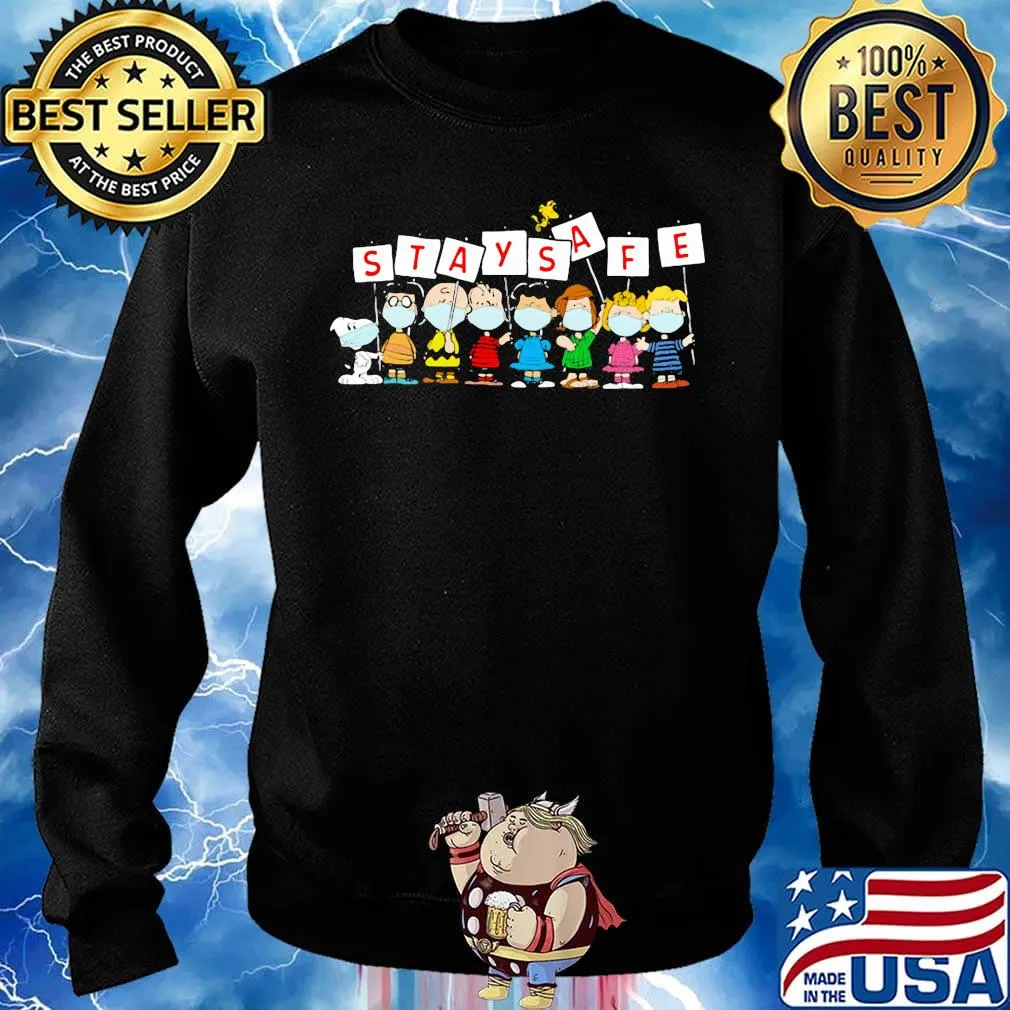 The peanuts mask stay safe s Sweater
