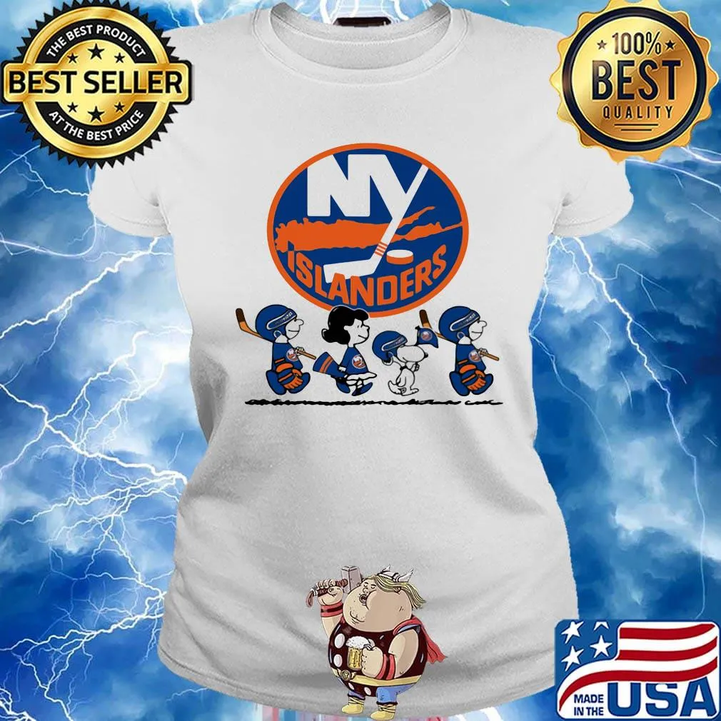 The peanuts new york islanders hockey logo s Ladies tee