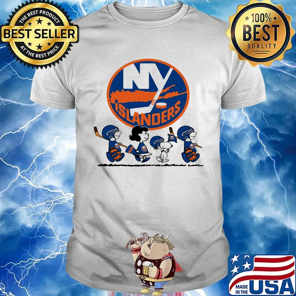 The peanuts new york islanders hockey logo shirt