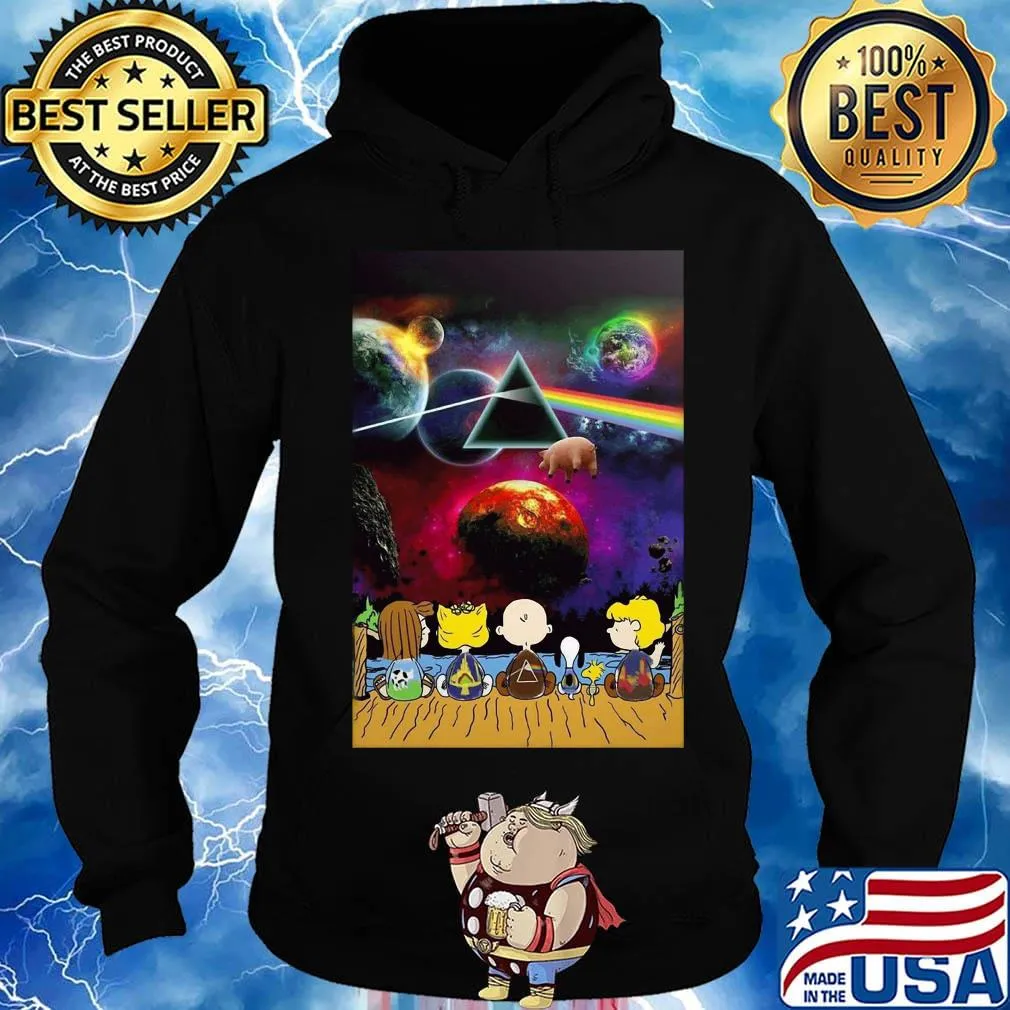 The peanuts seeing star wars pink floyd s Hoodie