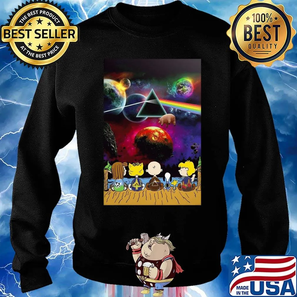 The peanuts seeing star wars pink floyd s Sweater