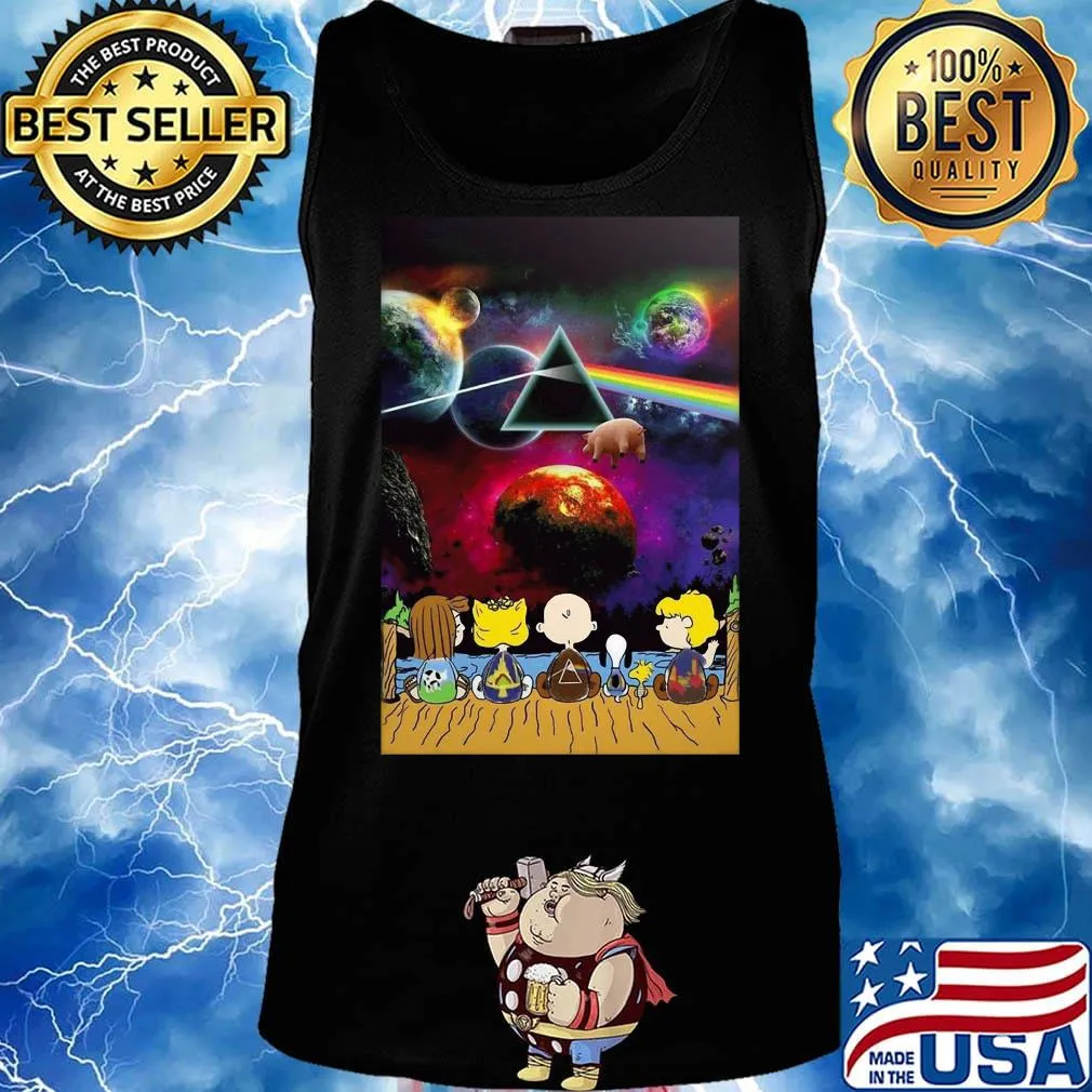 The peanuts seeing star wars pink floyd s Tank top