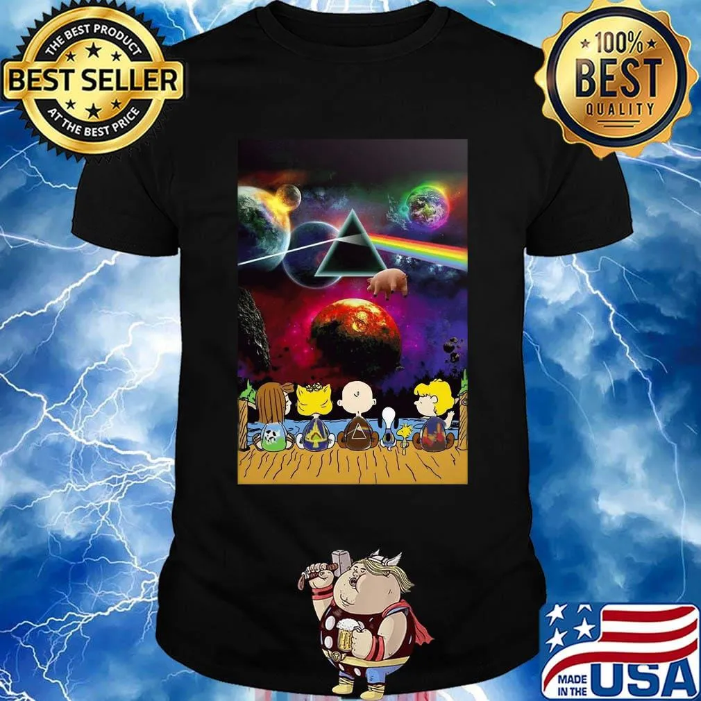 The peanuts seeing star wars pink floyd shirt