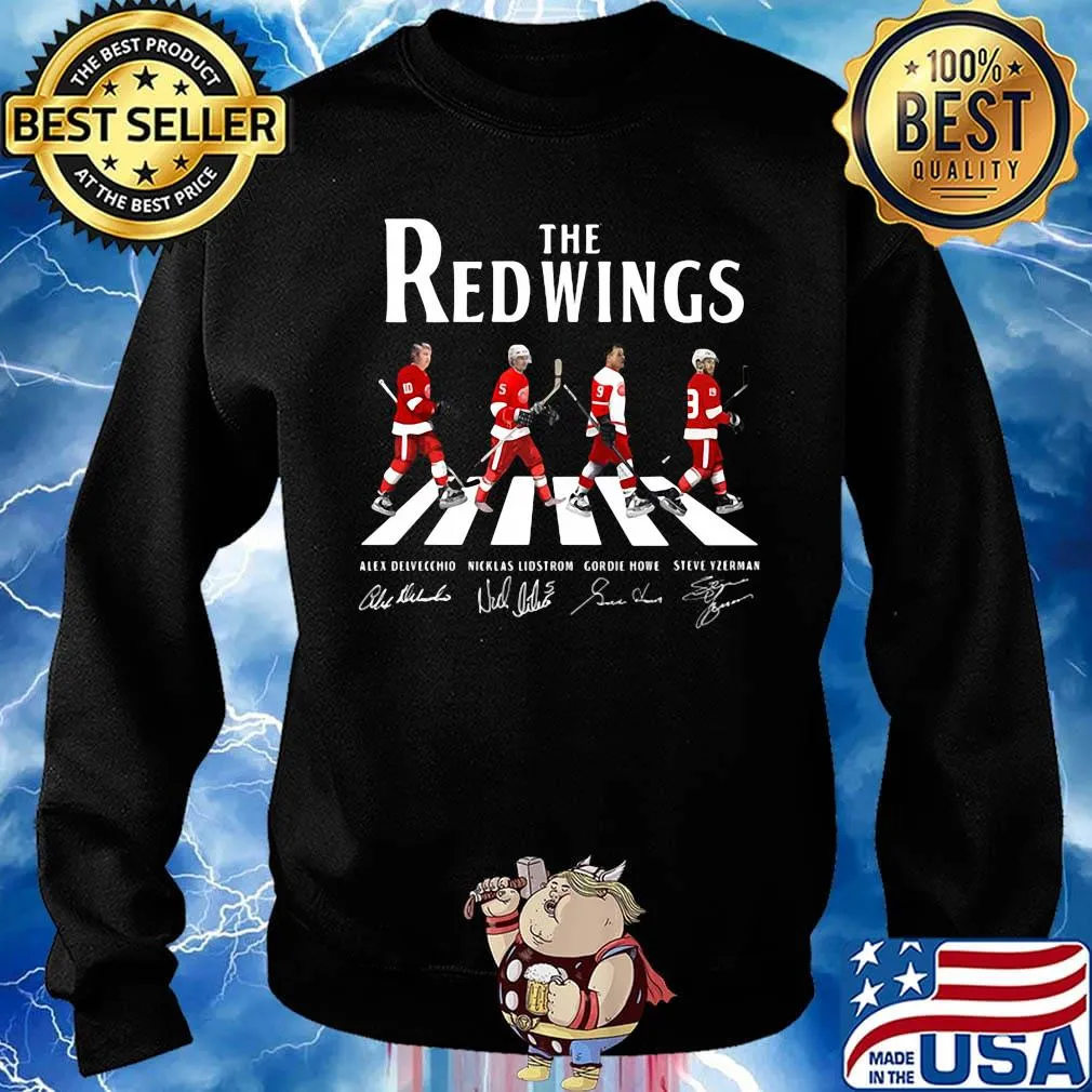 The red wings hockey team abbey road signatures s Sweater
