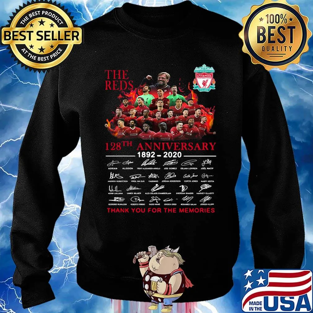 The reds 128th anniversary 1892 2020 thank you for the memories signatures s Sweater