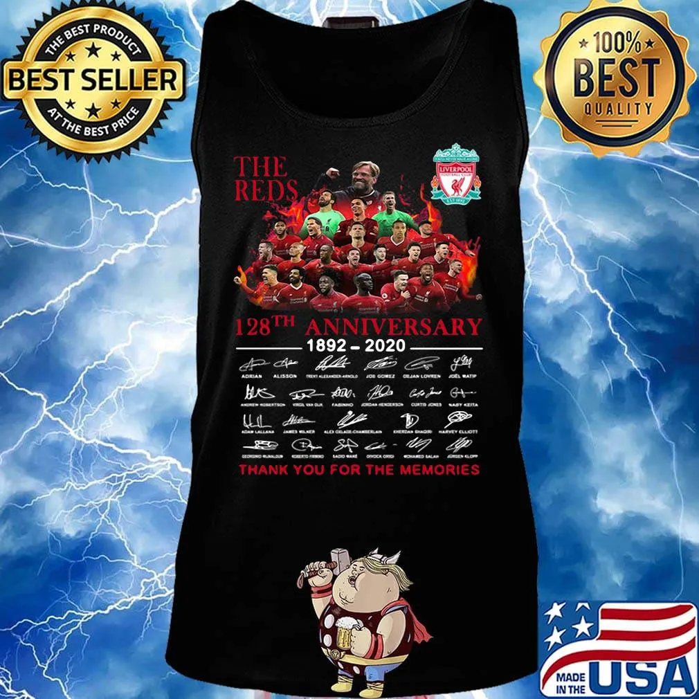 The reds 128th anniversary 1892 2020 thank you for the memories signatures s Tank top