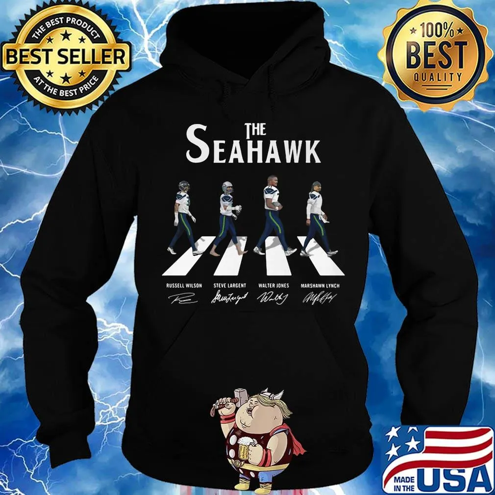 The seattle seahawks football team abbey road signatures s Hoodie