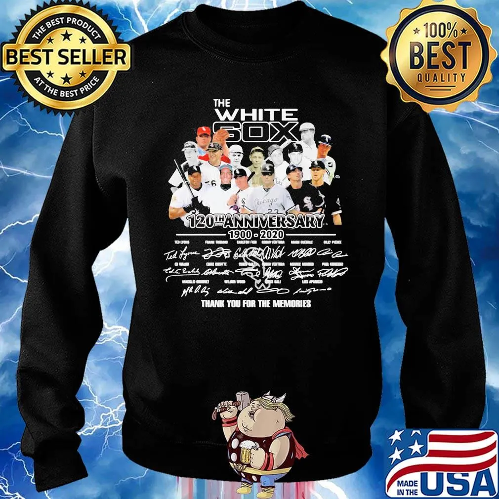 The white sox baseball 120th anniversary 1900 2020 thank you for the memories signatures s Sweater