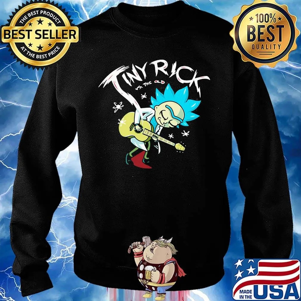 Tiny rick vs the old playing guitar s Sweater
