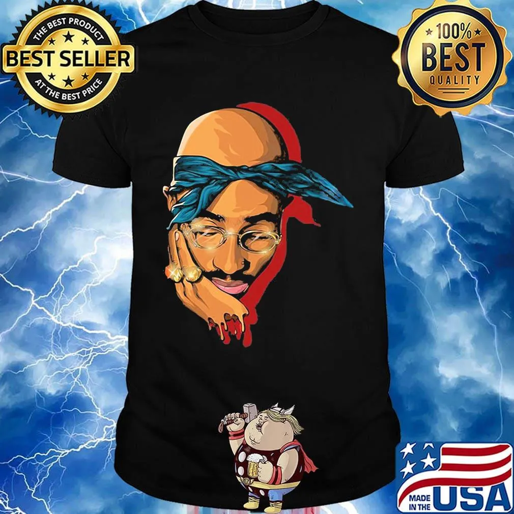 Tupac shakur rapper diamond art shirt