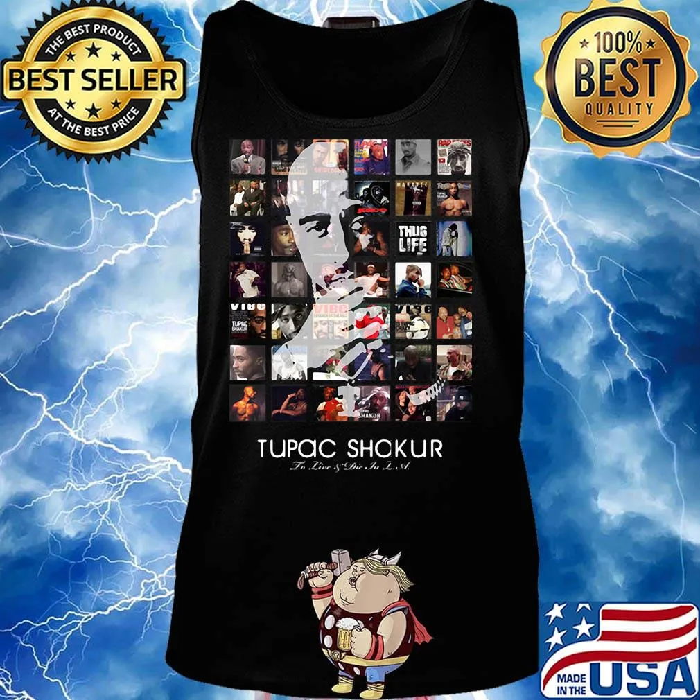 Tupac shakur rapper in live and let die s Tank top