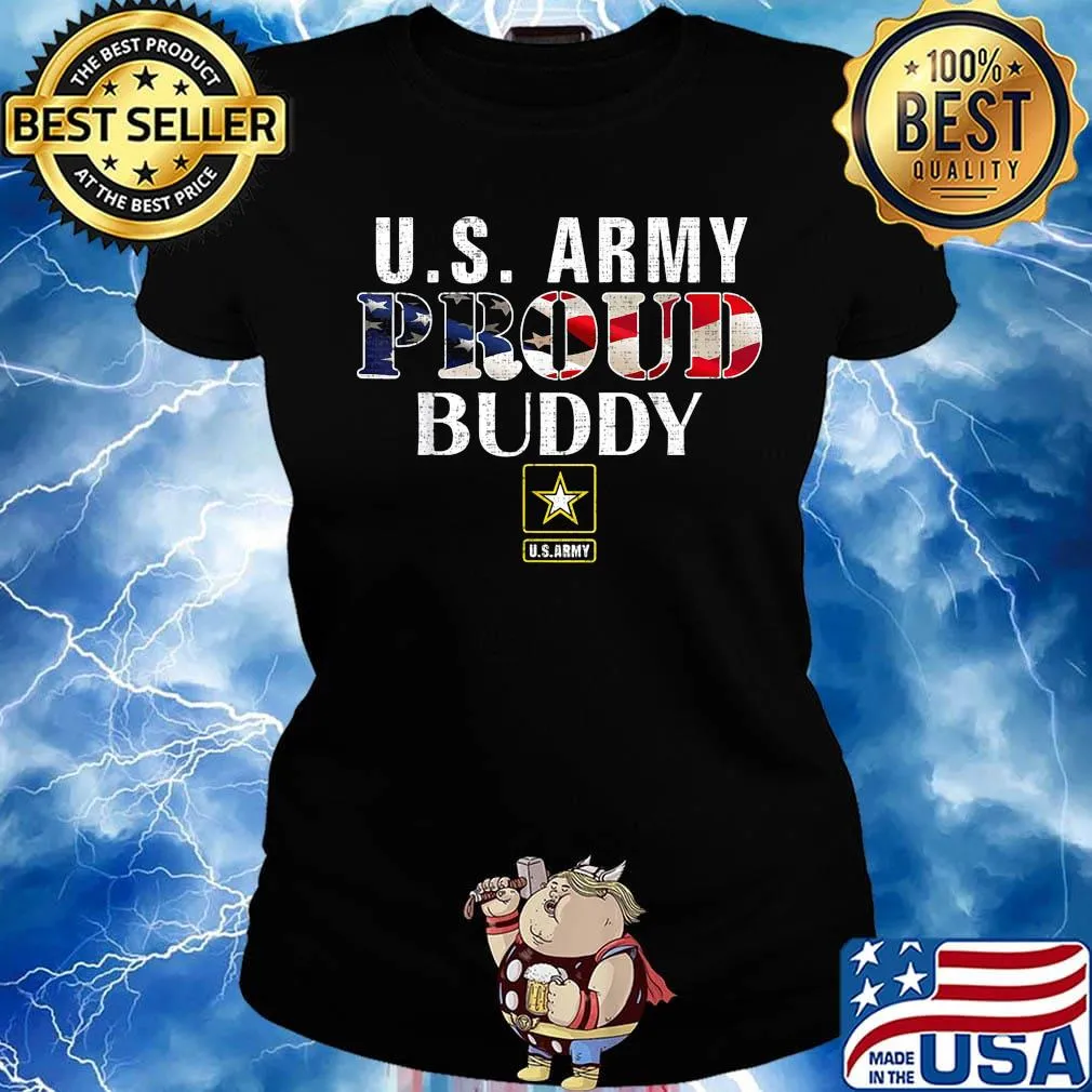 U.s. Army proud bubby american flag independence day s Ladies tee