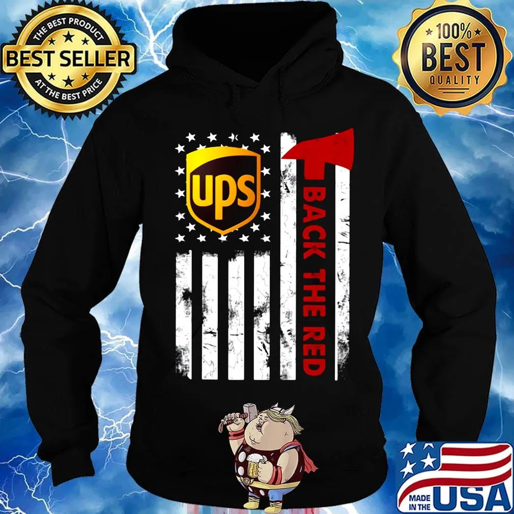 Ups back the red american flag independence day s Hoodie