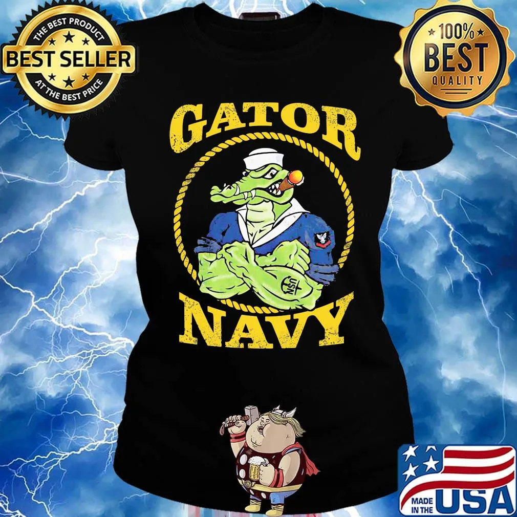 Us gator navy amphibious alligator s Ladies tee
