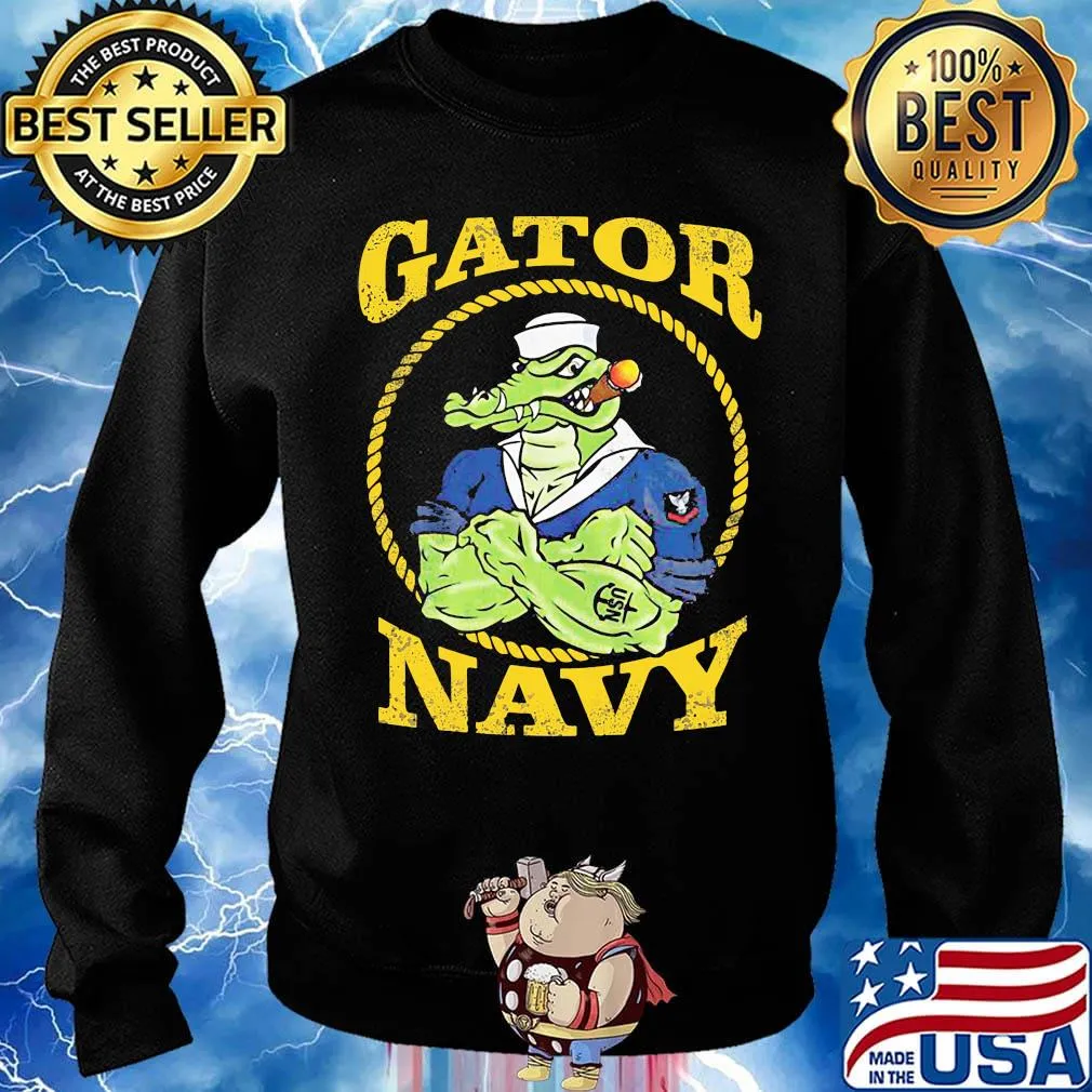 Us gator navy amphibious alligator s Sweater