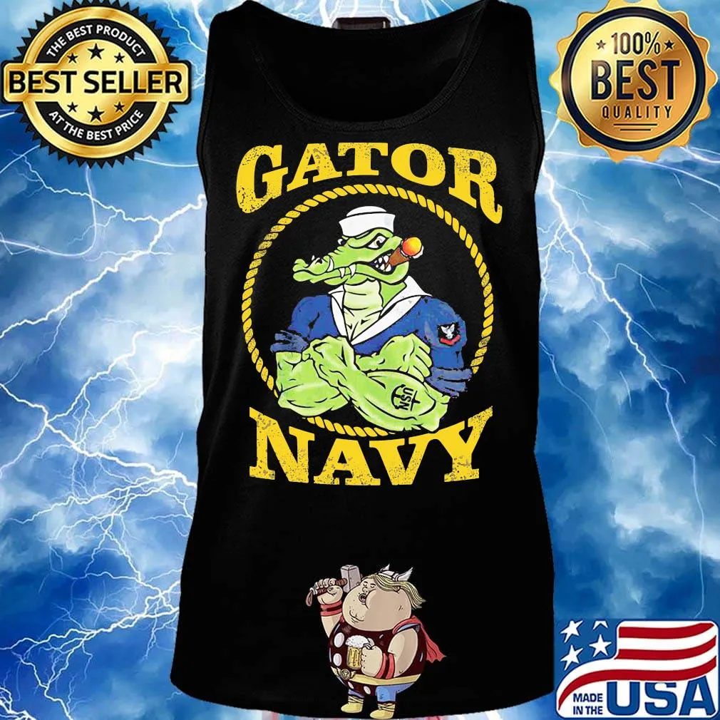 Us gator navy amphibious alligator s Tank top