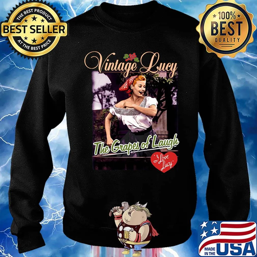 Vintage lucy the grapes of laugh i love lucy heart s Sweater