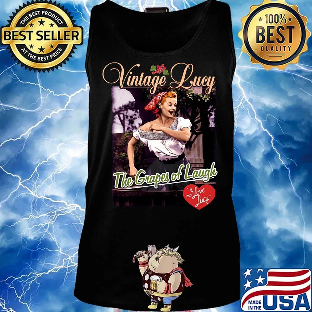Vintage lucy the grapes of laugh i love lucy heart s Tank top