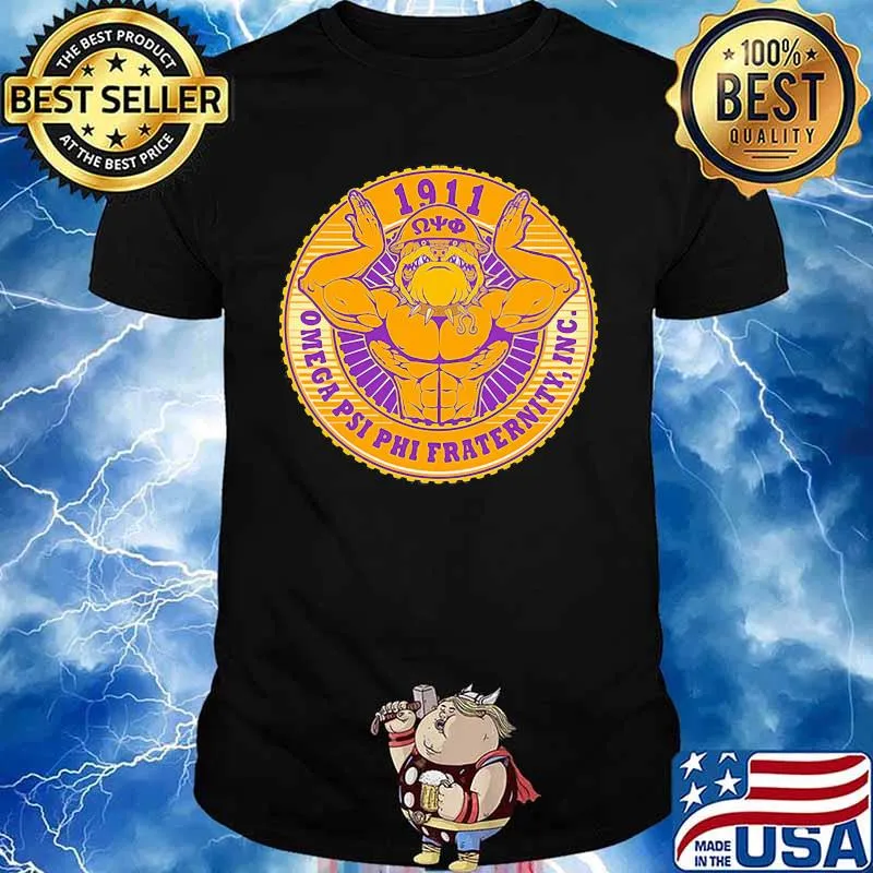 1911 omega psi phi fraternity inc bulldogs logo shirt