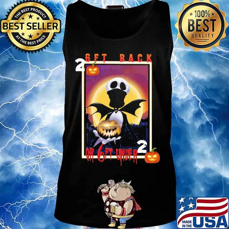 2020 Skull Witch 6Ft back or 6Ft under Halloween s Tank top