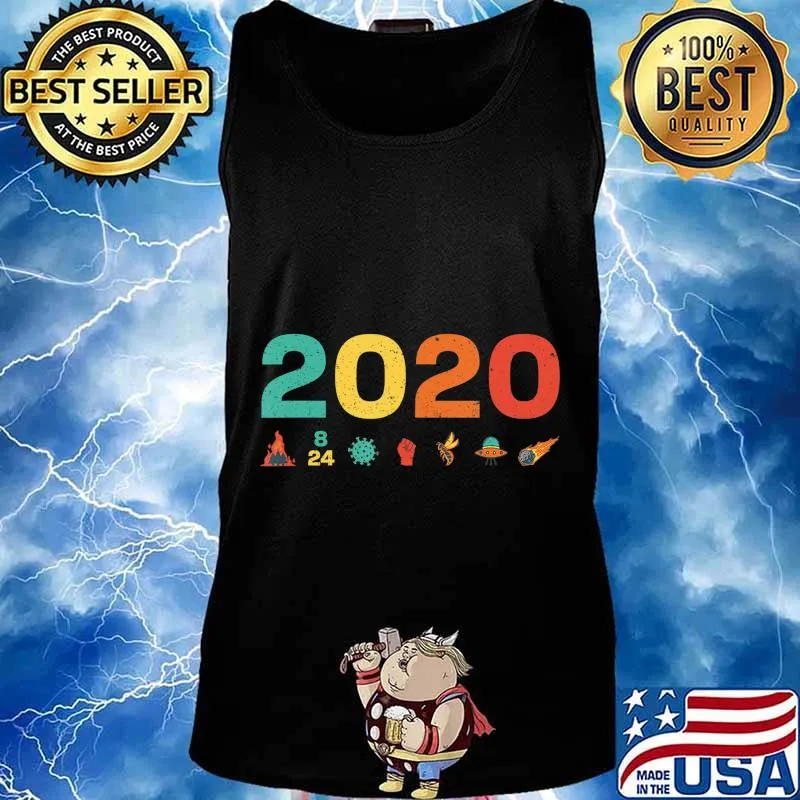 2020 Year In Review Vintage Distressed T-Shirt Tank top