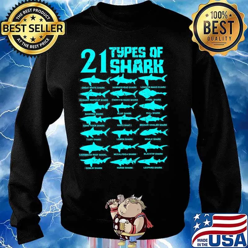 21 types of shark Marine Biology s Sweater