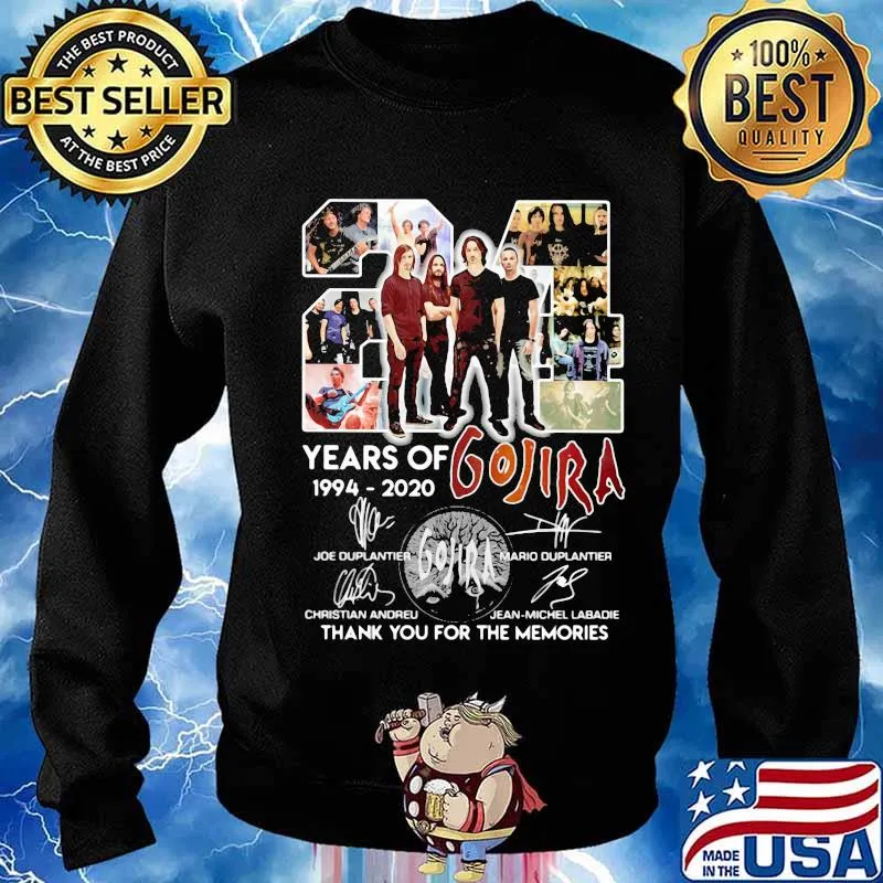 24 years of 1994 2020 golira thank you for the memories signatures s Sweater
