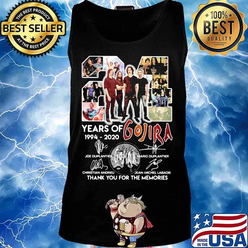 24 years of 1994 2020 golira thank you for the memories signatures s Tank top