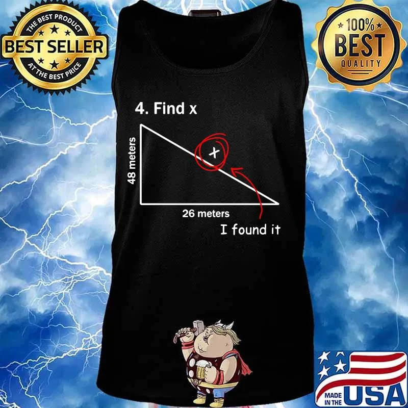 4 FIND X I FOUND IT 48 METERS 26 METERS SHIRT Tank top