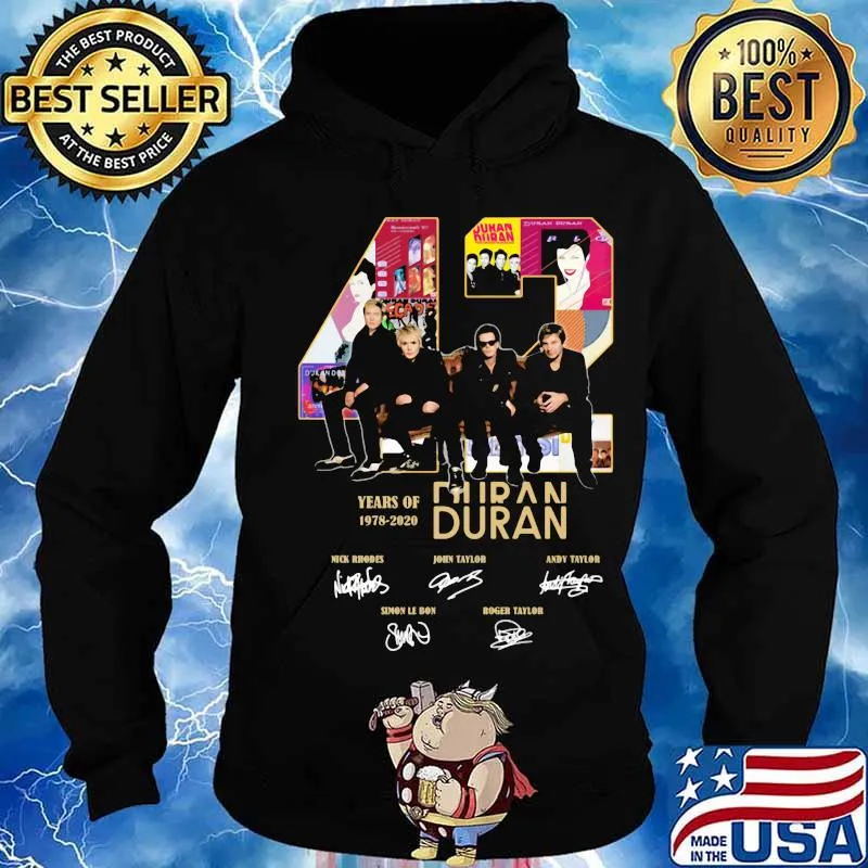 42 years of 1978 2020 duran signatures s Hoodie