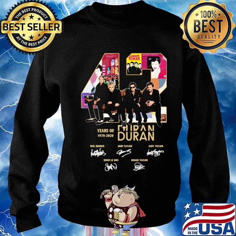 42 years of 1978 2020 duran signatures s Sweater