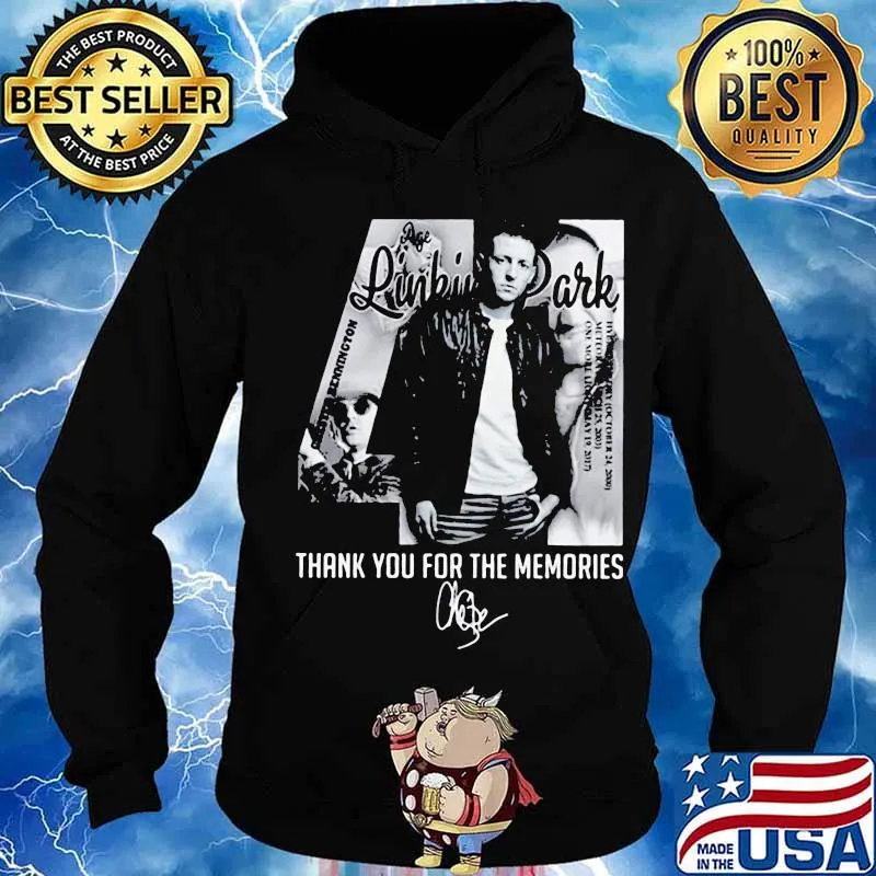 44 linkin park band thank you for the memories signature s Hoodie
