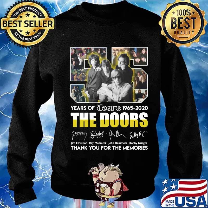 55 years of 1965 2020 the doors thank you for the memories signatures s Sweater