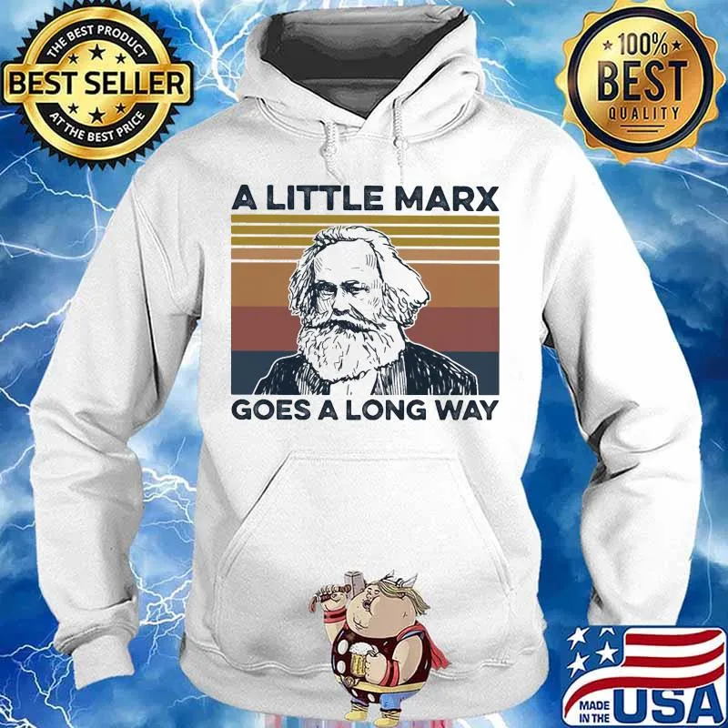 A little marx goes a long way vintage retro s Hoodie