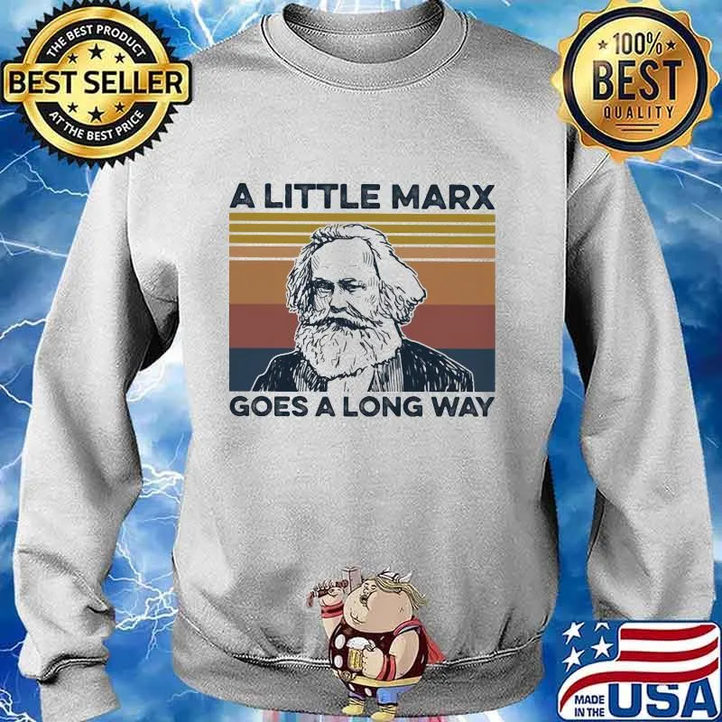 A little marx goes a long way vintage retro s Sweater