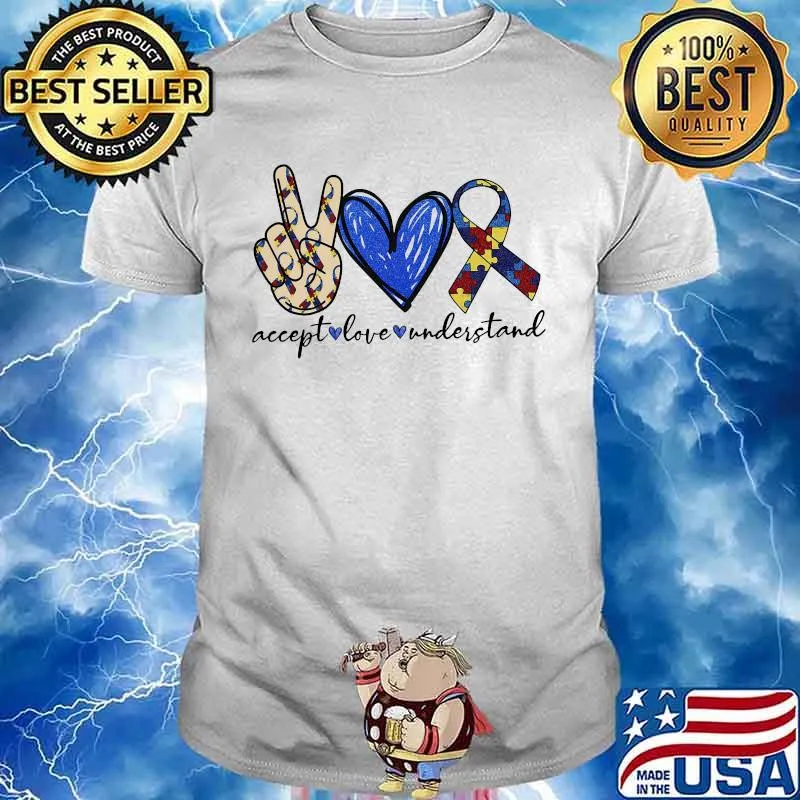 Accept love understand autism shirt