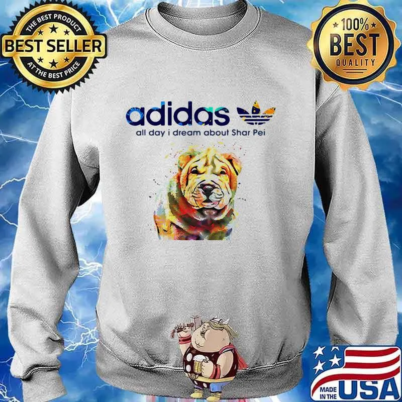 Adidas all day i dream about shar pei s Sweater
