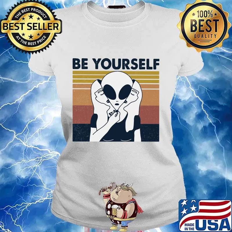 Alice be yourself vintage retro s Ladies tee