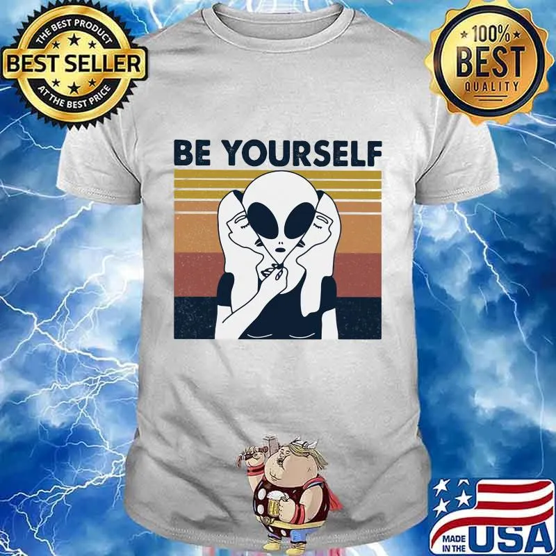 Alice be yourself vintage retro shirt