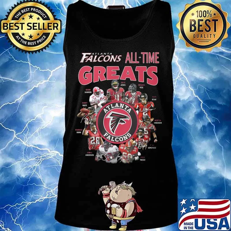 Atlanta falcons all time great signatures s Tank top