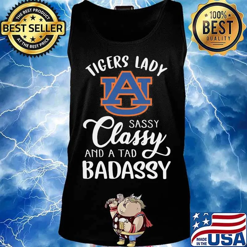 Auburn tigers lady sassy classy and a tad badassy s Tank top