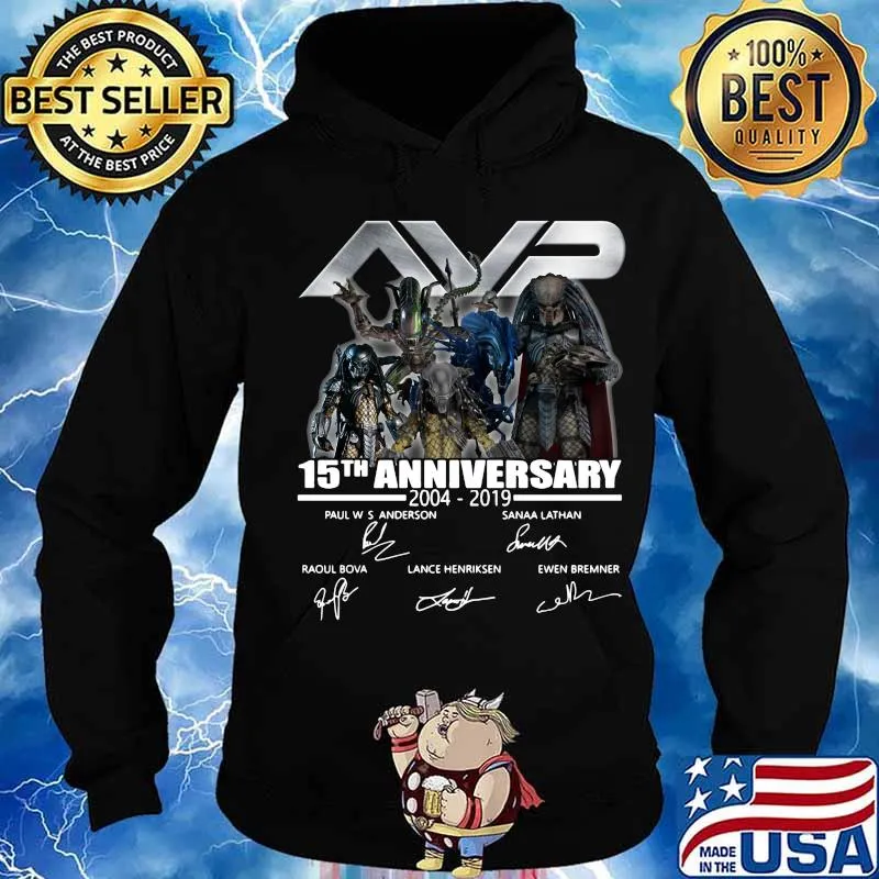 Avp 15th anniversary 2004 2019 signatures s Hoodie