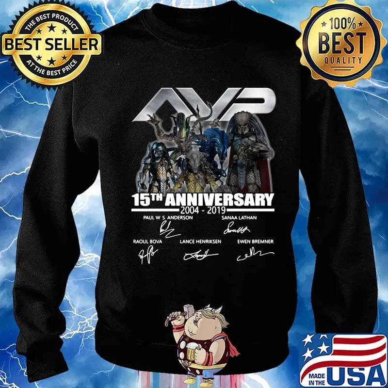 Avp 15th anniversary 2004 2019 signatures s Sweater