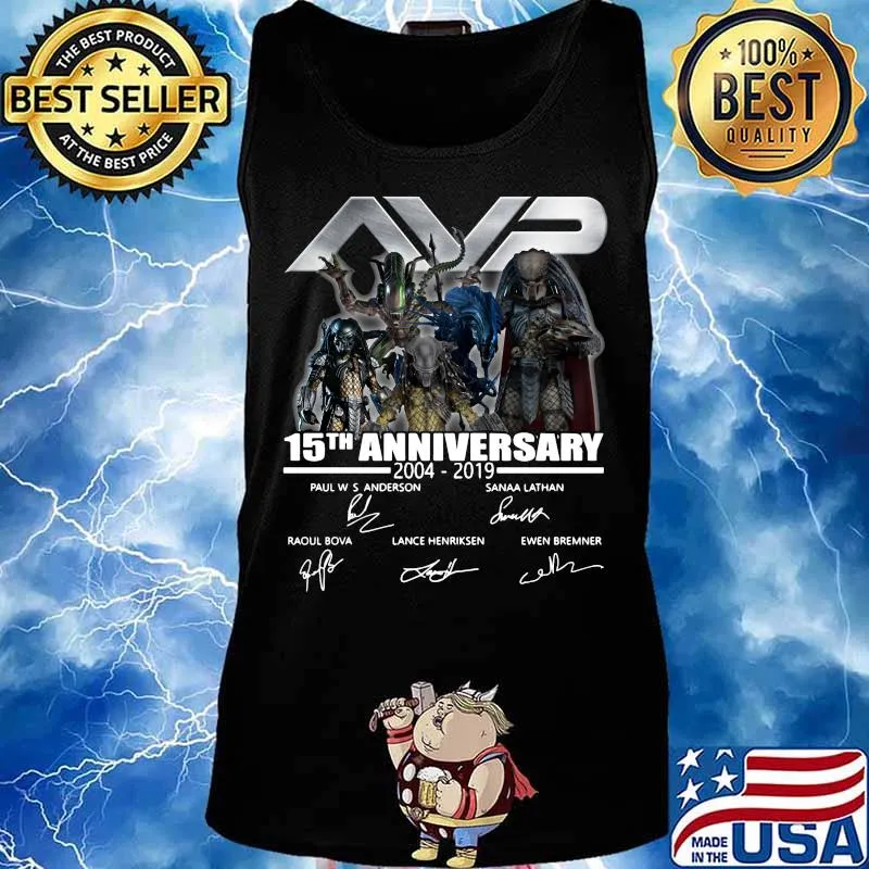 Avp 15th anniversary 2004 2019 signatures s Tank top