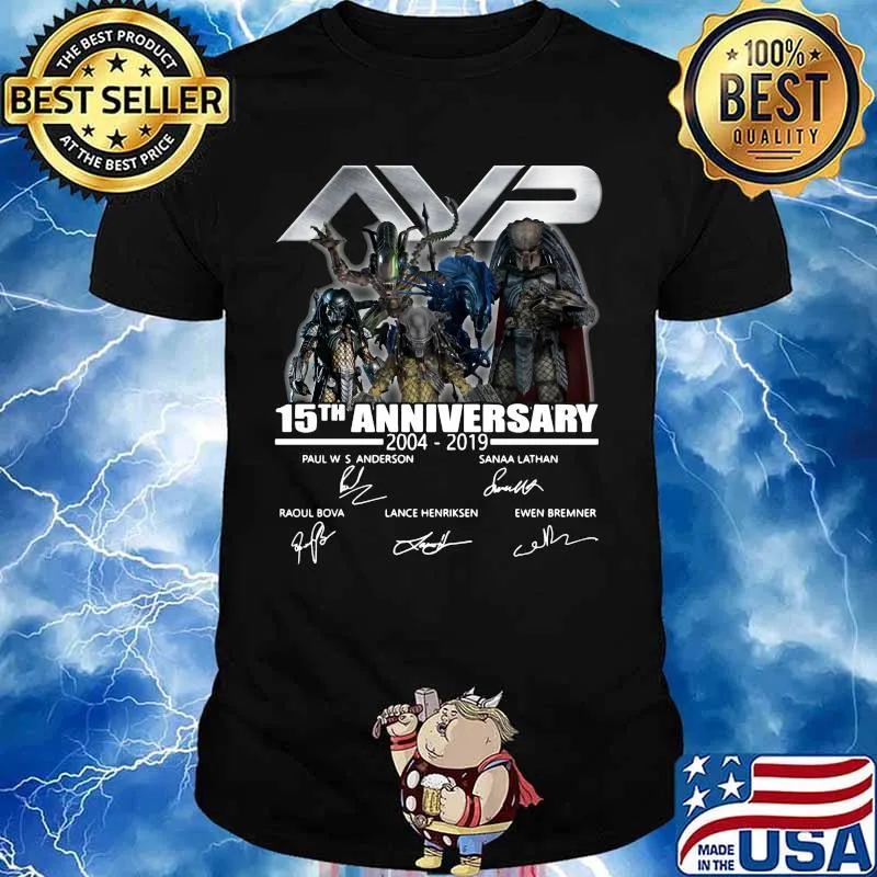 Avp 15th anniversary 2004 2019 signatures shirt