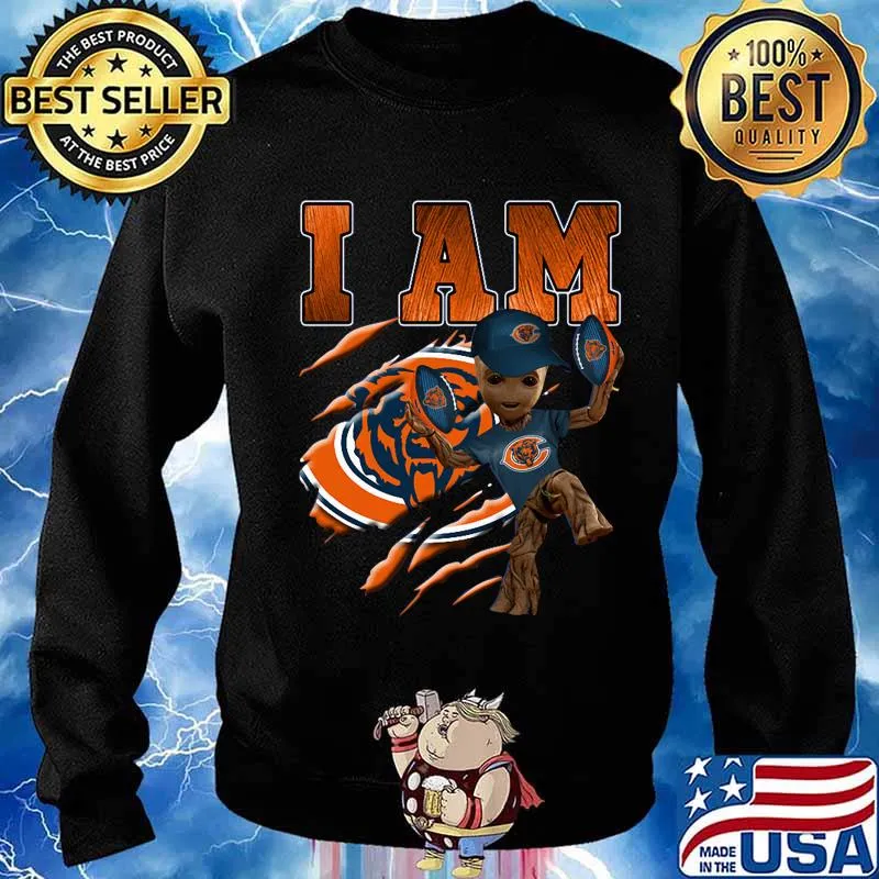 Baby groot i am chicago bears football s Sweater