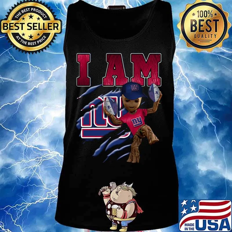 Baby groot i am new york giants football s Tank top