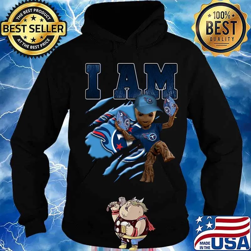 Baby groot i am tennessee titans football s Hoodie