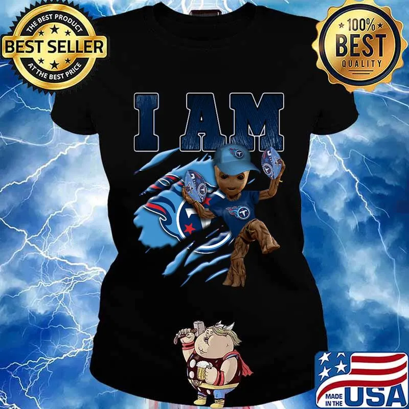 Baby groot i am tennessee titans football s Ladies tee