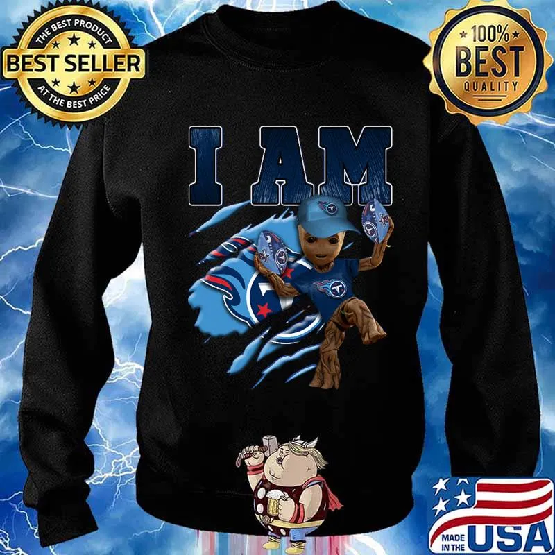 Baby groot i am tennessee titans football s Sweater